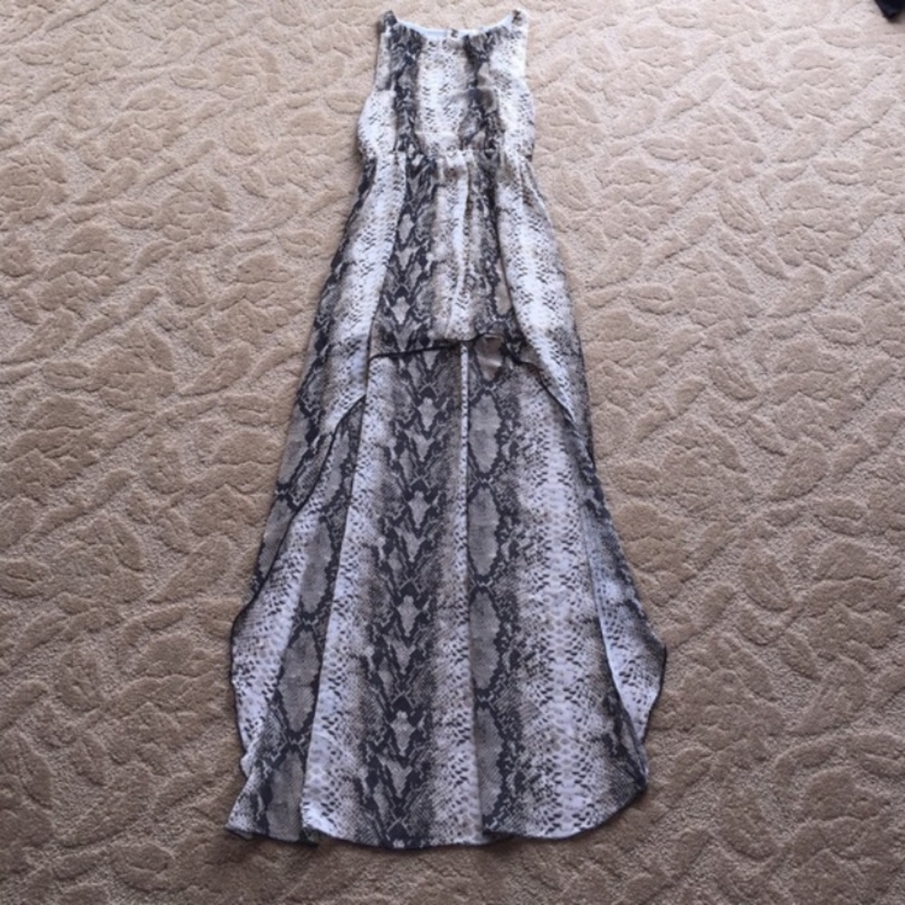 Andrée High Low Snakeskin Maxi Dress - Picture 3 of 8